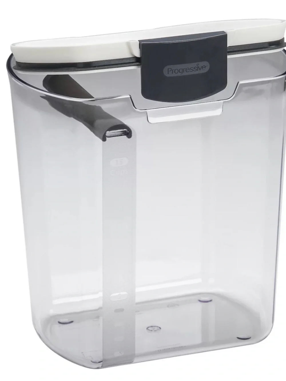 Set of 2 Progressive Clear Flour/Food Storage Container, 15 cups/4 qt